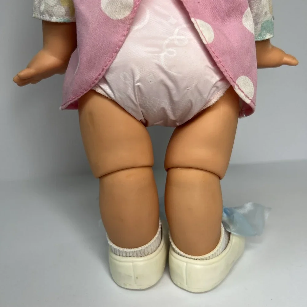 Vintage 1990 Galoob Baby Face So Shy Sherri #9 Green Eyes Pastel Dress